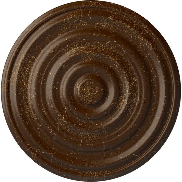 Ekena Millwork Carton Ceiling Medallion (For Canopies up to 3 3/4"), 17 3/4"OD x 1 3/8"P, Root Beer Crackle CM18CARBC - main
